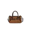 2026 Nuevo Estilo Bolso Boston de Ante y Terciopelo para Mujer Bolso de Mano, Hombro o Cruzado Retro de Alta Gama con Gran Capacidad