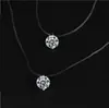Estilo Ins Lujo Accesible Ultra Fino Gota de Agua Diamante Brillante Cadena Sencilla Colgante Collar para Mujer Otoño e Invierno Nuevo Cadena para Clavícula de Viajera