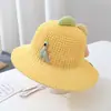 Sombrero Protector Solar para Niños Verano Sombrero con Ala Grande Sombrilla para Niños y Niñas Sombrero de Sol Sombrero Delgado para Bebé Sombrero de Pescador Sombrero de Paja