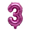 0-9 Rosa original 16 pulgadas globo digital Año Nuevo fiesta de cumpleaños de bebé suministros de decoración globo de película de aluminio