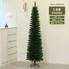 Decoração de Natal Conjunto de Árvore de Lápis Simulação Criptografia Nova Árvore de Natal Sala de Estar Casa Enfeites DIY Suporte de Chão