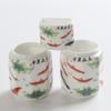Mynn Bird Food Cup Cerâmica Thrushcross Bird Food Jar Frete Grátis Tigela para Pássaros Copo Octogonal Tanque de Água Caixa Slot Gaiola para Pássaros Acessórios para Copos