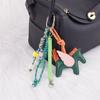 Pendente de bolsa de cachorro basset hound amarelo transfronteiriço, cordão para celular, chaveiro de carro, pingente de Pégaso, atacado de fábrica