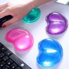 [en stock] directo de fábrica forma de corazón transparente silicona cristal muñeca soporte para mano de ratón alfombrilla de ratón creativa se puede enviar