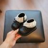 1-2 Anos 3 Botas para Bebê Menina Outono e Inverno Sapatos para Bebê Menina Sapatos de Princesa Botas Pequenas de Couro para Meninas Sapatos para Bebês e Crianças Pequenas Botas Curtas