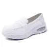 Pronta entrega sapatos de enfermagem femininos estilo outono amortecimento a ar sola macia respirável pés não cansados sapatos de trabalho para hospital atacado dropshipping