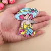 Em Estoque Atacado Patches Bordados Insígnias Bordadas em Computador Patches Decorativos Premium para Roupas Retrato de Menina e Menino