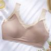 Ropa Interior Femenina de Látex Sin Costuras Estilo Japonés Sujetador Push-Up Invisible Alta Elasticidad Reducción de Busto Sin Aro de Acero Ropa Interior para Dormir para Mujeres