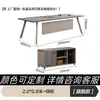 Escritorio y Silla Modernos y Simples Combinación Escritorio de Computadora para Personal Estación de Trabajo de Empleado Estación de Trabajo con Pantalla