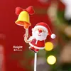 Decoração de Bolo de Natal para Celebridade da Internet 2025 Sino Papai Noel Boneco de Neve Decoração de Sobremesa de Confeitaria Plug-in