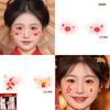 Explosiones transfronterizas 2025 Año Nuevo maquillaje infantil purpurina lindo Laifu fortuna mahjong linterna sobre rojo paz alegría