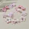 Laço de cabelo de borracha para bebês, laço fofo de flor para cabeça de meninas, não bate, acessórios de cabelo, laço de cabelo para meninas