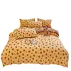 Capa de edredom de veludo de leite espessada de inverno, peça única, 150x200x230, capa de edredom separada, fleece de coral, capa de edredom com forro de fleece dupla face, 4