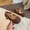 Zapatos Birkenstock para Niñas Zapatos de Cuero Primavera y Otoño Nuevos Zapatos de Princesa para Niños Mocasines Suela Suave Elegantes Retro Zapatos Individuales