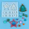 Molde de silicona de resina diy para goteo de pegamento de cristal, campanas de viento, decoración de habitación, colgante de pared, espejo
