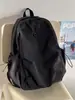 Mochila para Computadora de Color Sólido Simple Estilo Coreano con Cremallera para Universidad Preparatoria Bolsa Escolar Viaje al Campus