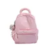 Mochila fofa de cor fufu leite em pó macia, baixa saturação, rosa, refrescante, rejuvenescedora, doce, para viagem, mochila pequena