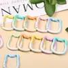 Llavero de Anillo con Orejas de Conejo Pintadas de Colores Aleación Cierre de Langosta de Resorte Hebilla de Puerta Cadena de Teléfono Móvil DIY Anillo Colgante Venta al por Mayor