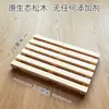 Estante de Almacenamiento de Cocina de Tronco de Madera de Pino Almacenamiento Sencillo Almohadilla Aislante de Calor a Prueba de Humedad Mini Bandeja Alfombrilla para Mascotas Soporte para Plantas