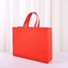 Bolsa no tejida de color, publicitaria, para compras, protección del medio ambiente, portátil, prensado en caliente, bolsa tridimensional, en stock, venta al por mayor, bolsa de ropa para mujer