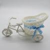 Yongshenghua DIY Hecho a Mano Cesta de Mini Adornos Triciclo de Boda Cesta Triciclo Creativo Cesta de Adornos de Mimbre