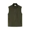 Chal de secado rápido para verano, Chaqueta funcional para exteriores con protección solar para verano y cuello alto, Top ligero sin mangas con múltiples bolsillos para hombre