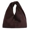 Bolso pequeño minimalista coreano de invierno exquisito, de gamuza para el día a día, de terciopelo para ir al trabajo, moda femenina 2026 estilo nuevo, bolso de mano versátil de nicho