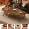 Mesa de Centro Pequeña para Sala de Estar, Mesa Pequeña Sencilla para Apartamentos Pequeños, Mesa Lateral para Sofá, Estilo Lujo Ligero para Casas de Alquiler, Mesa de Té para Balcón