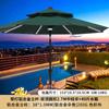 Sombrilla Redonda de Pilar Medio para Exterior Venta al por Mayor Villa Jardín Patio Parasol Giratorio Exterior Exterior Balcón Sombrilla de Sol