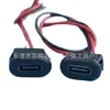 Conector Hembra Tipo C Impermeable Moldeado por Inyección con Cable, con Terminal Ph, Dispositivo de Carga a Prueba de Salpicaduras con Socket de Carga Integrado