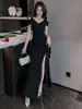 Loja Geral Noturna Vestido Longo Sexy Vestido de Noite Sauna Banho de Pés Técnico de Terapia para os Pés Roupa de Trabalho Temperamento Noturno Magro