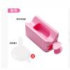 Caja de almacenamiento de polvo para uñas postizas, caja de polvo suelto, lentejuelas, caja de polvo doble francesa de reciclaje, herramienta de almacenamiento de polvo brillante Espejo Mágico