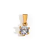 Accesorios de Colgante de Acero Inoxidable Chapado en Oro de 18 Quilates de Nuevo Estilo Transfronterizos para Mujer, Accesorios de Colgante Versátiles de Lujo Ligero Incrustados con Diamantes Venta al por Mayor