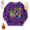 Caixa de Ritmo Sprunki Jogo Musical Periférico Roupas Crianças Moletom Algodão e Lã Casual Top 9