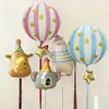 Globo de Papel de Aluminio 4D Estrella Rayada Ins Estilo Coreano de 22 pulgadas Flotante con Helio Decoración para Fiesta de Cumpleaños Infantil Montaje Exterior