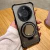 Funda para Huawei Mate60Pro con cuatro esquinas y airbag, Pura70, con purpurina, soporte para espejo de maquillaje, funda anticaída N12.