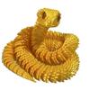 Adornos artesanales con diseño de serpiente arcoíris luminosos impresos en 3D, regalo creativo hecho a mano, adornos de serpiente para coche.
