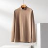 ¡Dinero doméstico! Camiseta de otoño e invierno con estampado de máscara, nueva, recta, modal, sencilla, interior, manga larga, cuello medio alto, base.