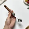 Cuchara para frutas de acero inoxidable, cuchara para helado, cuchara para café, cuchara para helado, cuchillo para tallar frutas, cuchara para sandía