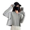 Ropa Protectora Solar para Mujer Nueva Transpirable Pegamento Negro Sombrero Grande Anti-ultravioleta Delgada Seda de Hielo Chal de Verano Ropa Protectora Solar para Montar