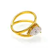 Anillo de Acero Inoxidable con Diseño Irregular en Forma de Lágrima de Diamante de Inspiración Francesa Único para Mujer, Anillo Versátil de Acero de Titanio de Moda al por Mayor