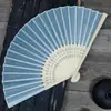 Abanicos Plegables de Seda Estilo Antiguo, Abanicos Lisos Personalizados, Abanicos Publicitarios para Caligrafía y Pintura DIY, Fábrica Fuente Mayorista