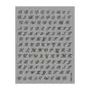 Redanco3D Planos Ins Populares Pegatinas para Uñas de Dibujos Animados con Letras Inglesas Doradas y Plateadas Pegatinas para Uñas Dh-1066