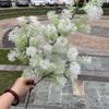 Verde nueva flor de boda simulación esponjosa morada cedro blanco hierba de agua boda flores falsas suaves al por mayor