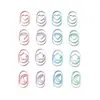 Serie de Colores Macaron Transfronteriza Clips para Papel con Forma de Corazón, Clips para Papel Coloridos de Estrella y Luna, Ventas Directas de Fábrica