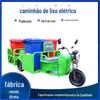 Fabricante Fornece Caminhão de Lixo Elétrico de Três Rodas de Nova Energia, Caminhão de Limpeza de Corrente com Quatro/Seis Compartimentos