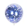 Balão de Lantejoula de 12 polegadas balão transparente com confete decoração de festa de aniversário balão redondo de látex empurre pequeno presente