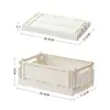 Caja de Libros Plegable Multicapa debajo de la Mesa Estante de Almacenamiento para Snacks Carrito de Almacenamiento con Ruedas de Pie para Dormitorio Estudiantil