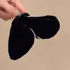 Pinza Triangular para el Cabello de Mujer de Terciopelo Tipo Tiburón 2025 Nuevo Estilo para Toda la Parte Trasera de la Cabeza Pinza de Pelo de Gama Alta Accesorios para el Cabello Otoño
