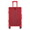 Mala de Viagem Toda em Liga de Alumínio-Magnésio com Cantos Retos, Mala Trolley, Mala para Viagem de Negócios, Bagagem de Bordo de 20 Polegadas, Artesanato Alemão